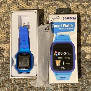 Blue Smart Watch for Kids